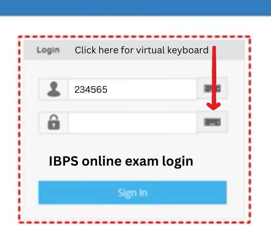 IBPS online exam login